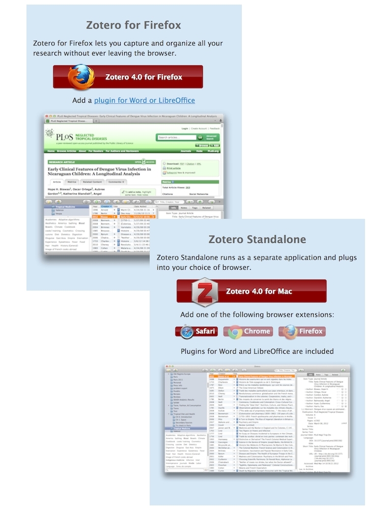 Installation Zotero Firefox Standalone